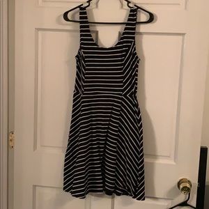 Black & White Striped Dress - Small
